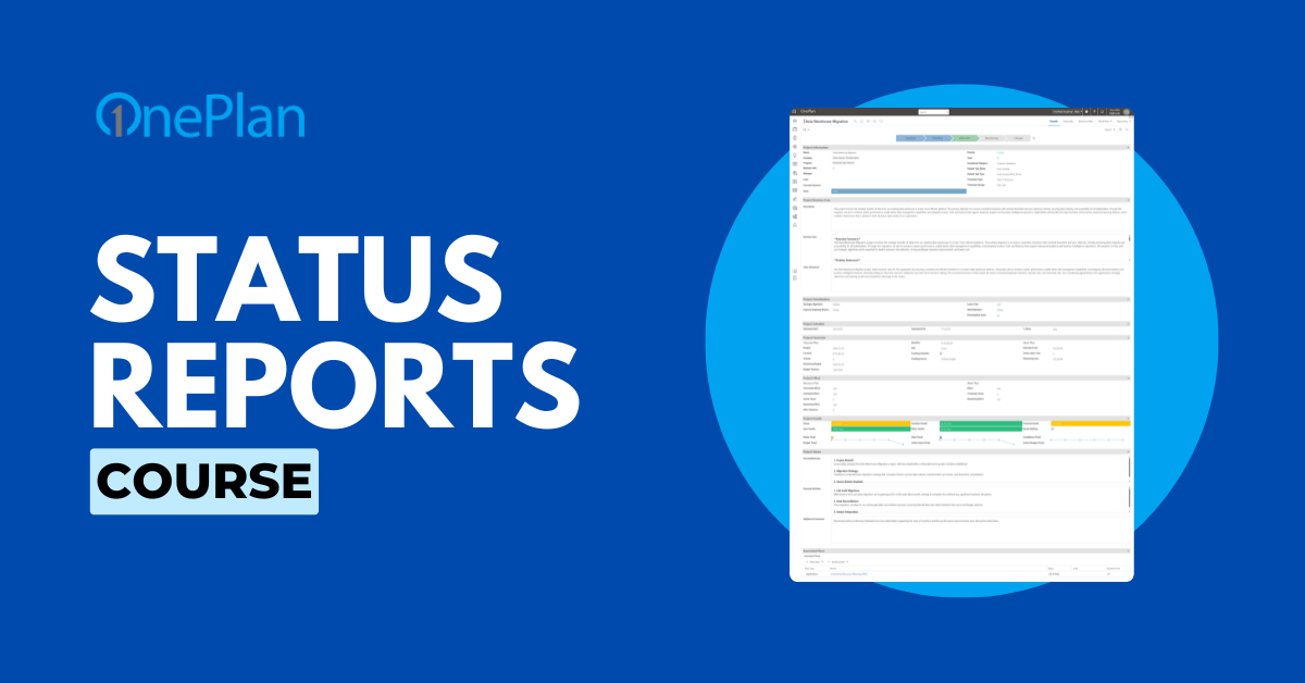 Status Reports Course